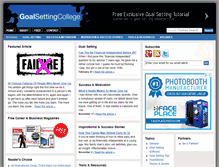 Tablet Screenshot of goal-setting-college.com